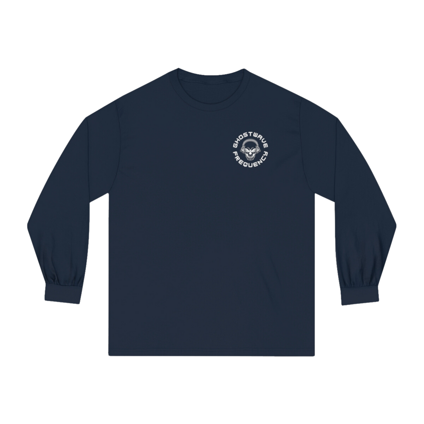 Skull Noise Classic Long Sleeve Cotton T-Shirt