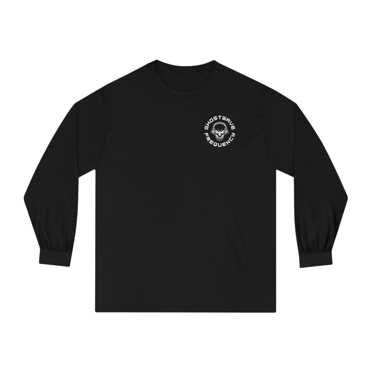 Skull Noise Classic Long Sleeve Cotton T-Shirt